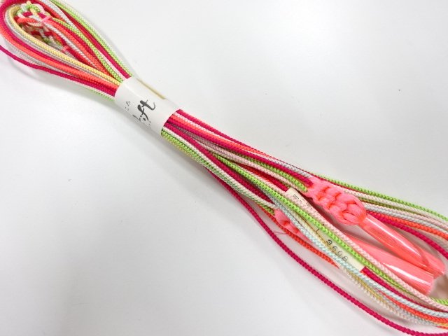 JAPANESE KIMONO / UNUSED HAND-TIED OBIJIME